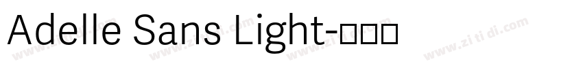 Adelle Sans Light字体转换